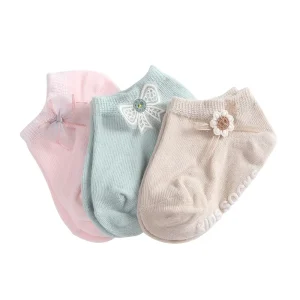 Newborn Socks Spring Summer Baby Boys Girls Cotton Solid Breathable Infant Girl Soft Cute Socks Kids