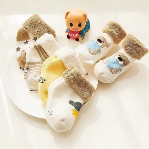 Newborn Thick Cotton Baby Socks Toddler Terry Cartoon Picture Design Socks