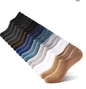 No Show Socks Men Low Cut Ankle Short Socks for Men Casual Anti slid Athletic Socks with Non Slip Grip for Men