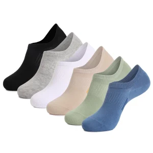 No Show Socks Mens Autumn Casual Cushioned Low Cut Invisible Stocks Combed Cotton Breathable for Running Athletic Gym