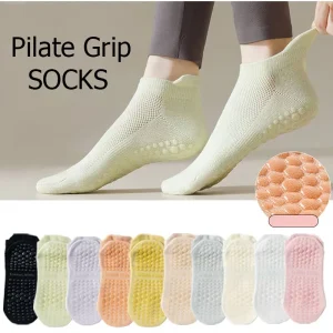 Non-Slip Fitness Sports Socks for Yoga Pilates Breathable Ankle Socks for Exercises