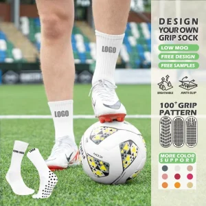 Non Slip Football Socks Custom Logo Football Grip Anti-slip Socks Mid Tube Men’s Soccer Socks Customization
