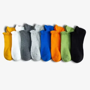 Non Slip Heel Tab No Show Socks for Men Women Breathable Cotton Athletic Ankle Socks for Running Skateboarding Spring