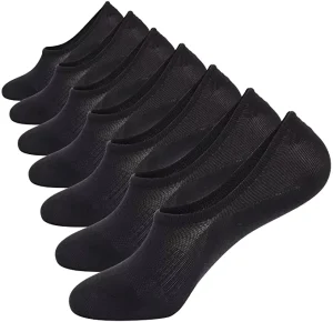 Non Slip No Show Socks Womens and Mens Low Cut Invisible Liner Ankle Socks