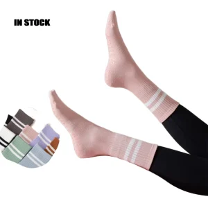 Non slip Athletic Sports Socks Women Grip Socks Yoga Pilates Socks