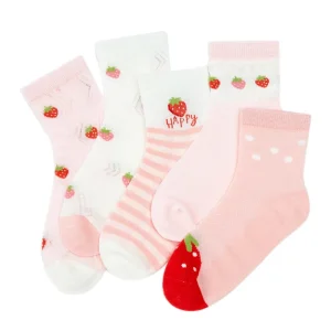 Novelty Striped Cartoon Kids Socks Soft Cotton Breathable Non slip Grip Toddler Socks Gift Idea