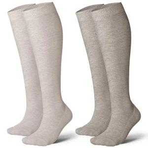 Nurse Pregnancy Travel Graduated 15-20mmhg Compression Socks Knee High Bamboo Viscose Socks Unisex Bamboo Compression Socks
