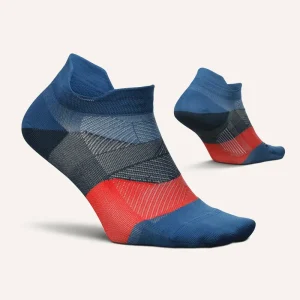 Nylon Navy Blue Men’s Performance Athletic Running Ankle Tab Socks for Compression