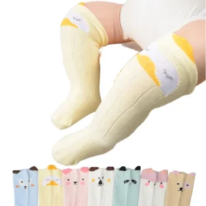 OEM Anti Mosquito Cotton Baby Socks Newborn Infant Toddler Breathable Insect Repellent Mesh Crew Socks