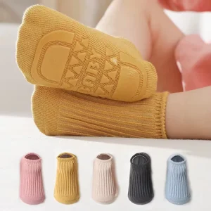 OEM Baby & Toddler Casual Knitted Slipper Socks Non Slip Warm Cotton Indoor Walking Socks Bulk