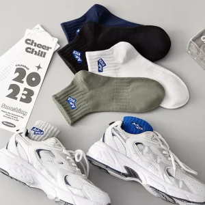 OEM Calcetin Trend Couple Classic Athletic Running Elite Men Terry Ankle Sport Sock