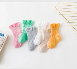 OEM Calcetines De Bebe Cotton Cute Ruffle Socks Baby Girl