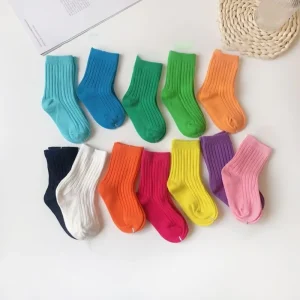 OEM Calcetines De Ninos Cotton Colorful Crew Baby Rattle Socks