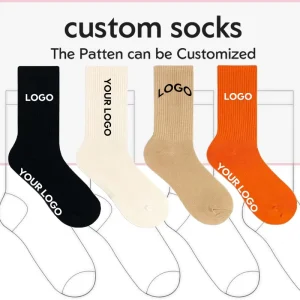 OEM Custom Design Crew Sport Socks Anti Bacterial Quick Dry Breathable Eco Friendly for Multi Sport Use