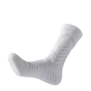 OEM Custom Elite Compression Crew Socks Anti Slip Terry Bottom Embroidered Logo Knitted Polyester for Unisex