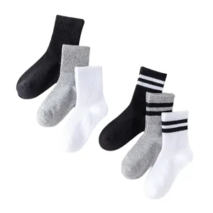 OEM Custom Knitted Crew Kid Sport Athletic Socks Breathable Casual Cotton Cartoon Pattern Made Custom Logo Winter Sports Ideal