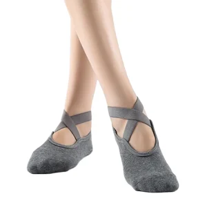 OEM Custom Logo Anti-skid Women’s Ankle Foot Restock Sporty Cotton Socks Non-Slip Rubber Grip Yoga Dance Socks Ladies Woman Sock