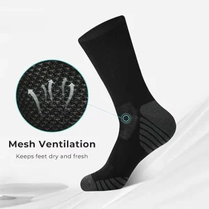 OEM Custom Logo Bamboo Viscose Crew Socks Unisex Cushion Sports Ahletic Socks