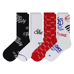 OEM Custom Logo Design Pattern Sock Customized Your Own Men Tube Sox Custom Cotton Crew Socks