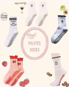 OEM Custom Logo Pilates Yoga Heart Grip Socks Non Slip Daily Use Sports Socks Cute Pilates Socks