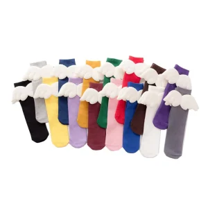 OEM Custom Toddler Socks 3D Wings Mid Calf Kids Socks Manufacturer