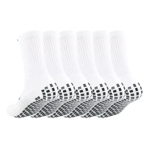 OEM Custom logo Retro Long Sports Non slip Grip Pro Socks Football With Terry Cushioned