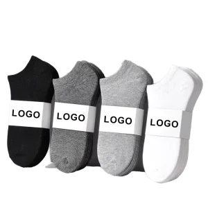 OEM Customized Logo Sports Socks Men Breathable Thin Casual Bottom Body No Show Basketball Football Spring