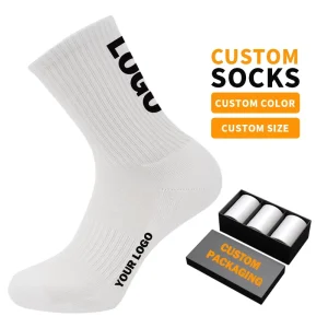 OEM Customized Men’s Casual Ankle Socks Soft Knitted Sports Socks with Logo High Crew for Spring Season