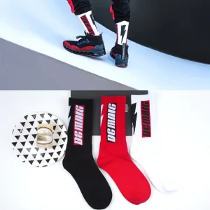 OEM Designer Men Youth High Quality Eco friendly Soft Custom Logo Crew Sports Socks Spandex Nylon Cotton