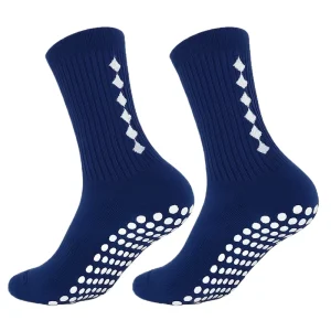 OEM Factory Custom Men’s Soccer Socks Thick Sport Anti Slip Grip Training Soccer Football Socks