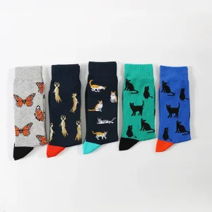 OEM Fashion Design Dress Cotton Custom Knit Crew Funny Bamboo Socks