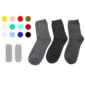 OEM High Quality Men’s Cotton Casual Socks Breathable Spring Custom Logo Bottom Cuff Positions
