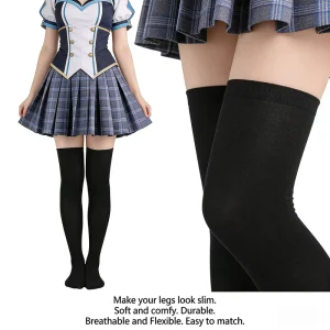 OEM Japanese Lolita Style Women’s Socks Breathable Thigh High Socks for Daily Use Dancing Cosplay Ballet