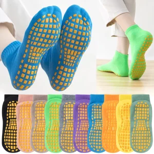 OEM Logo Anti-slip Socks Children’s Playground Trampoline Socks Baby Early Education Floor Socks Adult Mid Tube Yoga Socks