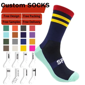 OEM Made Daily Knitted Crew Dress Socks 100% Cotton Breathable Colorful Design Spring for All Occasions Men