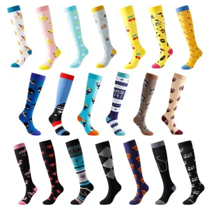 OEM Medias De Compression Sport Fashion Running Compression Socks