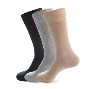OEM Men’s High Quality Casual Business Socks Solid Black Nylon Woven Knitted Socks 1 7 Days Sport Cotton Socks Breathable Bottom