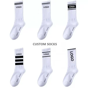 OEM Moq Fast Sample Oem Custom Logo Crew Socks Men Running Sport Socks Cycle Athletic Custom Logo Basketball Socks