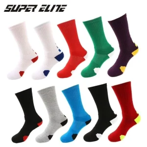 OEM No Minimum Order Own Brand Crew Autumn Breathable Eco Friendly Men’s Basketball Elite Sports Socks