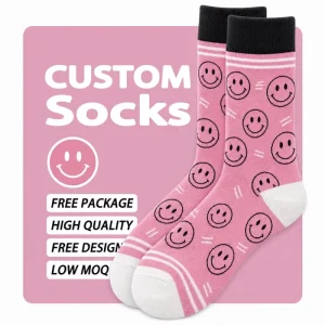 OEM ODM High Elastic Comfortable Fit Private Label Export Ready Custom Funny Socks for Boutique Gift Shops