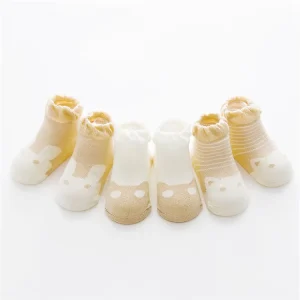 OEM ODM Organic Crew Socks for Baby Boys Kids Customizable Old School Style