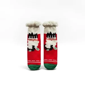 OEM ODM Service Soft Breathable Festive Xmas Indoor Christmas Socks for Women