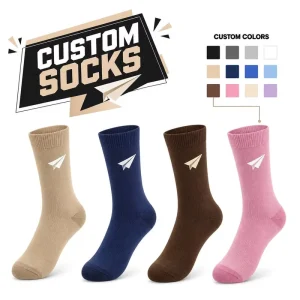 OEM ODM Youth Antibacterial Compression Breathable Mesh Comfortable Bulk Order Custom Dress Socks for Private Label Brands