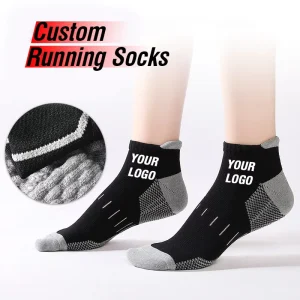 OEM Professional High Quality Cross Border Men’s Sports Socks Sweat Absorbent Non Slip Towel Anti Bacterial Ankle Running Socks