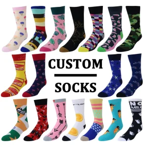 OEM Service Sox Cotton Sock High Quality Custom logo Socks Unisex Design Happy Funny Fashion Colorful Novelty Women Men Socks