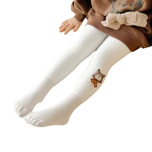 OEM Soild Color Thermal Warm Fleece Winter Leggings Pantyhose for Kids Girls Mono Color Pantyhose for Toddler
