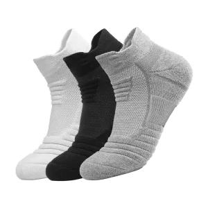 OEM Solid Thicken Terry Cushioned Socks Custom Logo Men Running Basketball Ankle Sport Socks Breathable
