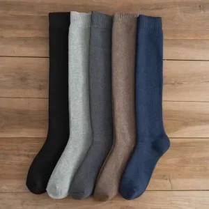 OEM Winter Over Knee Thick Wool Warm Knee-high Cotton Midtube Stockings