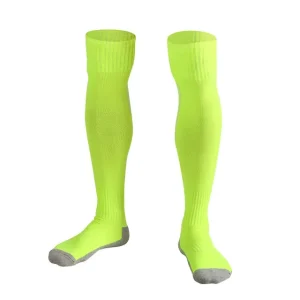 OEM Youth & Men’s Terry Compression Long Soccer Football Socks Sport Knee High Grip Spring Cuff Custom