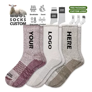 Oem Customize Thick Winter Wool Sock Custom Design Merino Wool Sock Custom Wool Socks With Your Logo